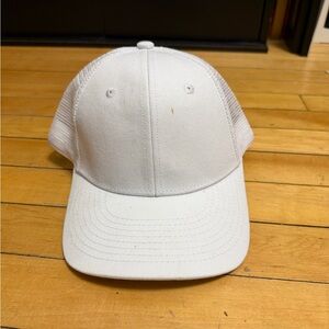 White Mesh Baseball Cap